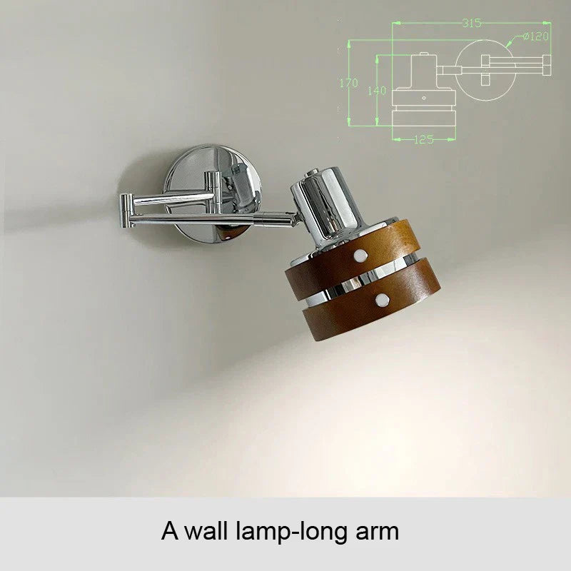 Telescopic Lamp – Adjustable Retro Bedside Lamp with Reading Function