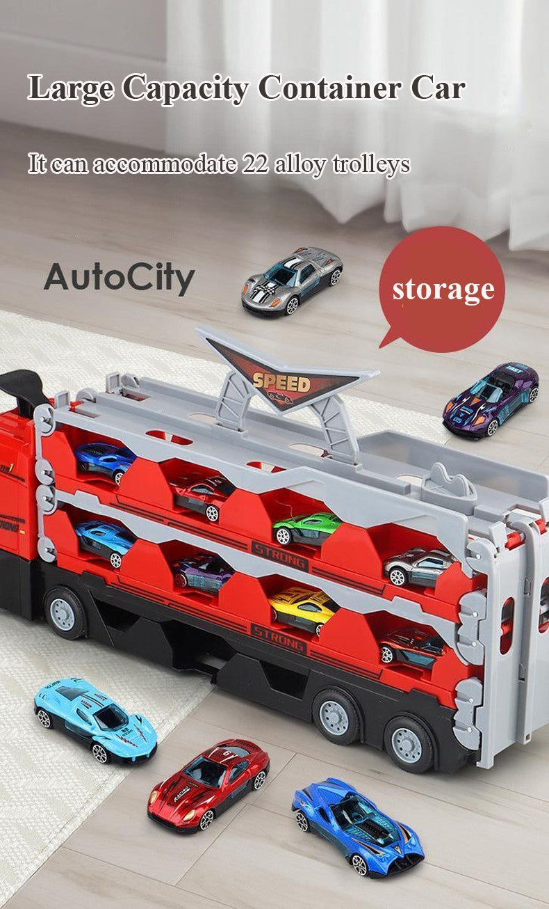 MegaTransporter - Toy Trailer with Mini Cars