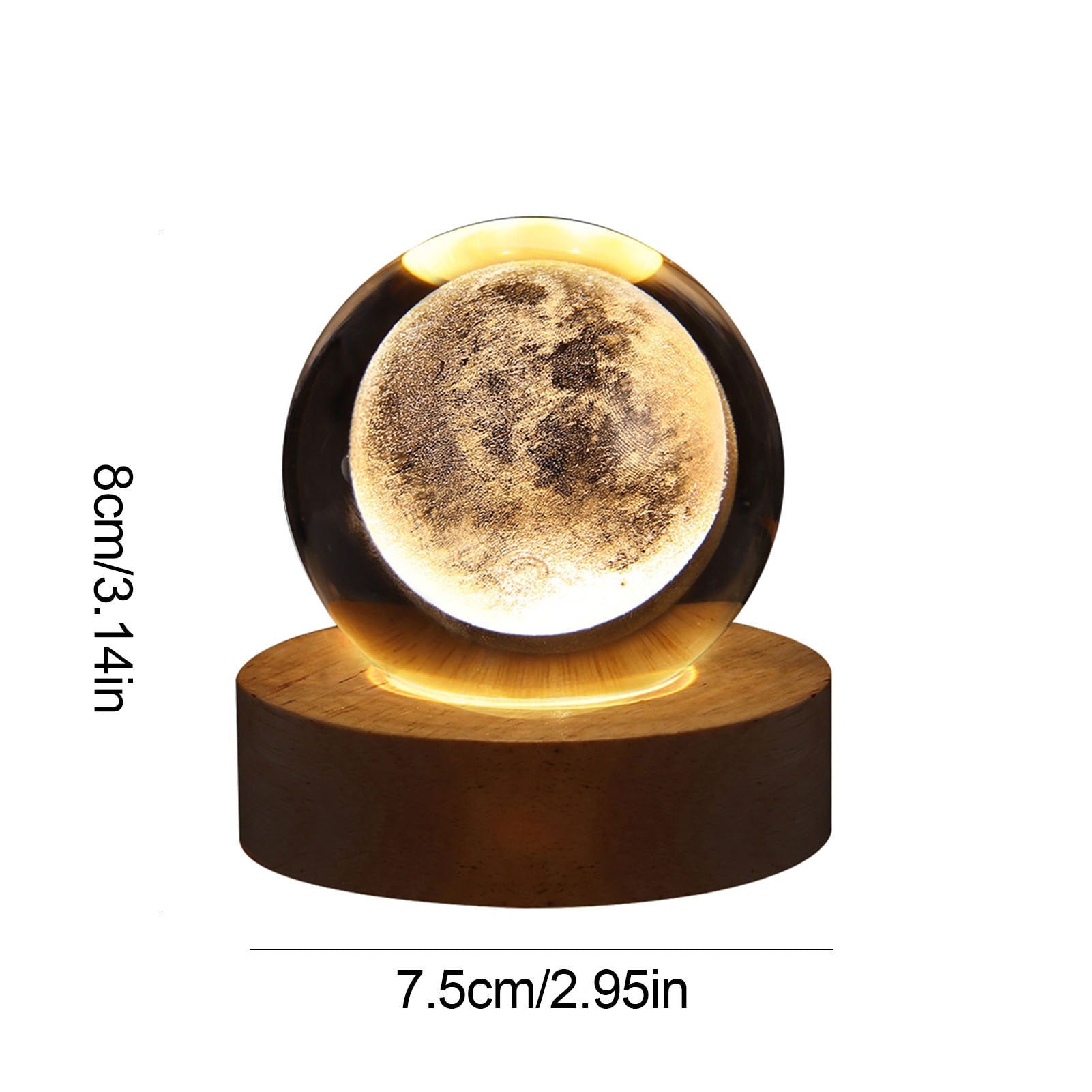Crystal Light Ball – Captivating Glass Ceramic Atmosphere Lamp for the Home