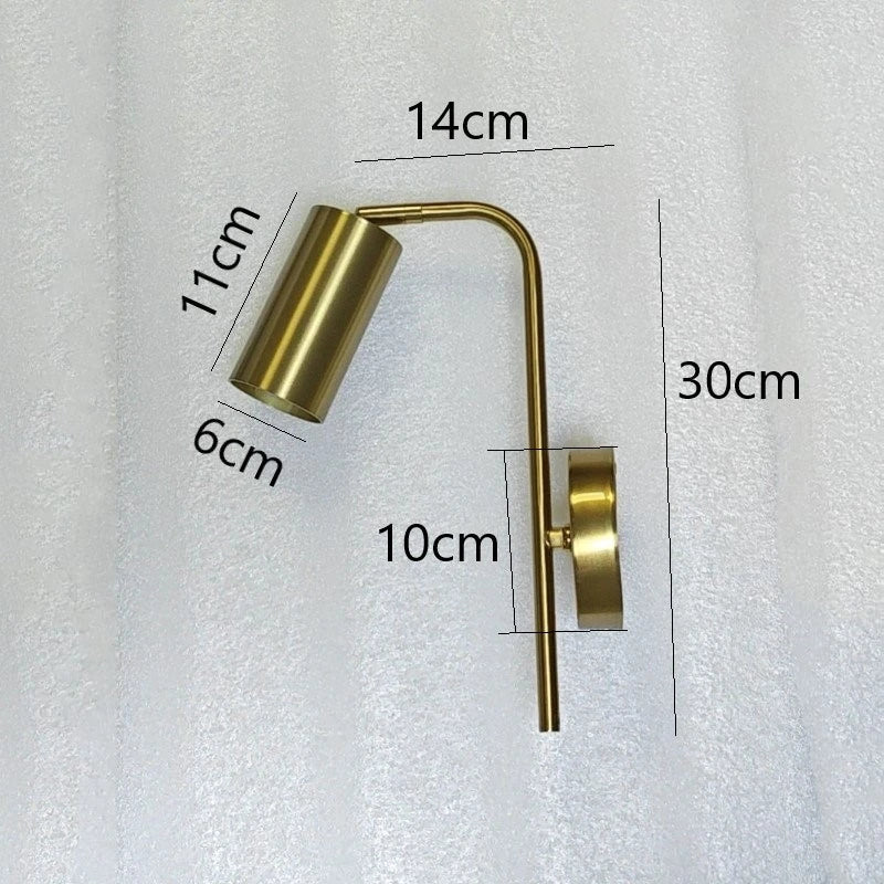 NordicLuxe - Luxurious Gold Wall Lamp for the Bedroom