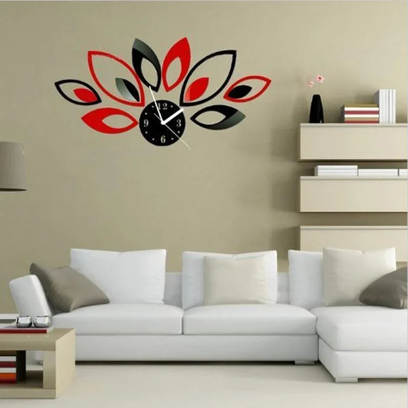 DecoTime Clock - Stylish 3D Acrylic Wall Clock