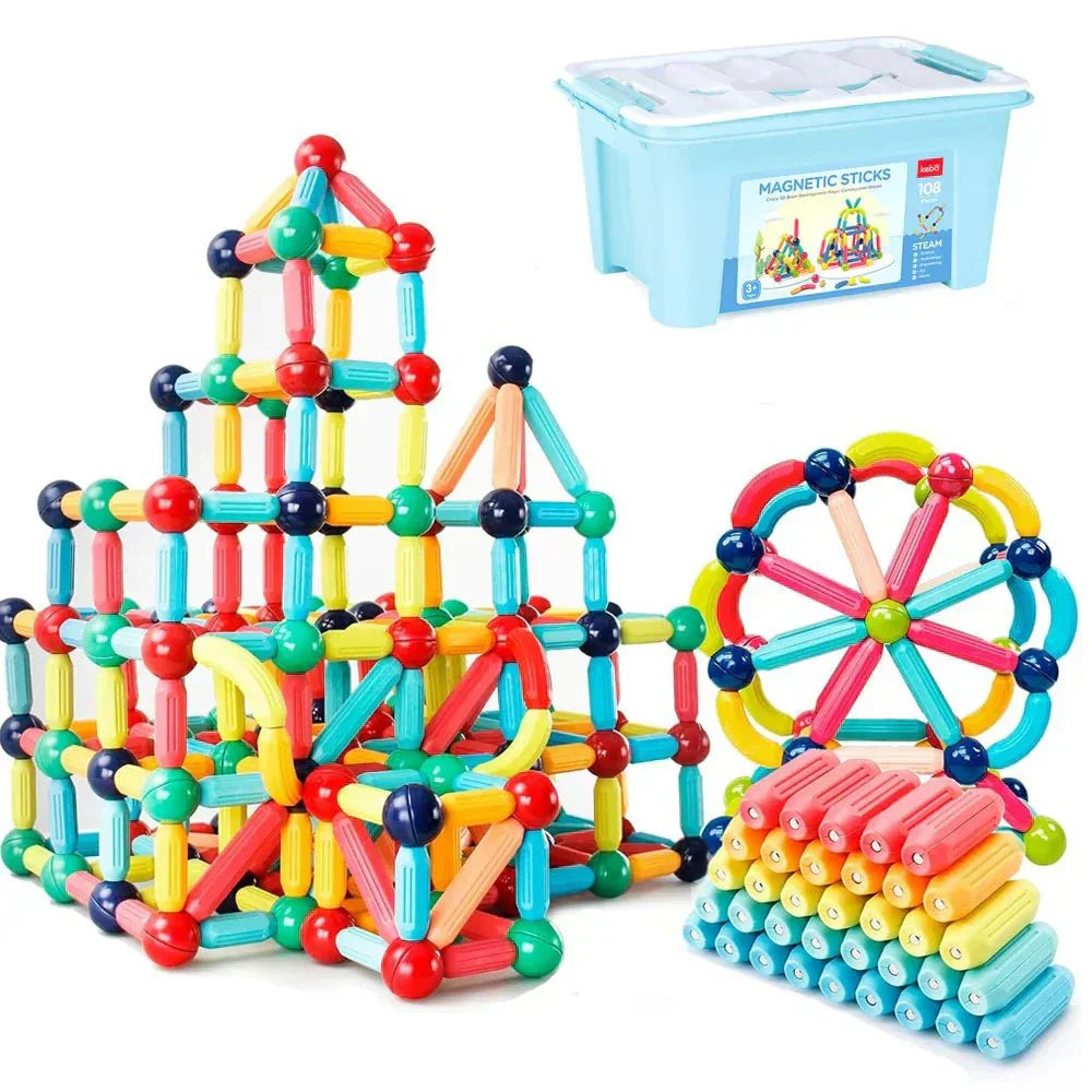 Magneo Blocks - Creative Magnetic Building Kit for Kids
