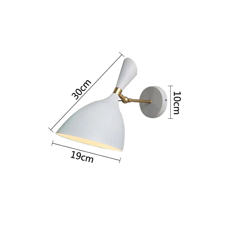 Luminous Haven – Industrial LED Bedside Lamp for the Bedroom