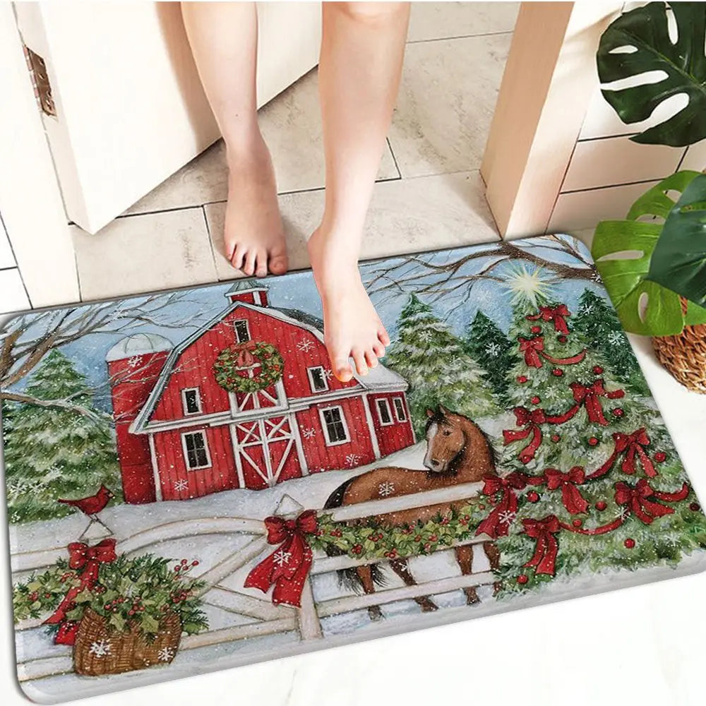 FestiveWelcome – Luxurious Christmas Mat for your Doorstep