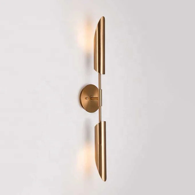 LuxeGlam - Gold Industrial Wall Lamp for Home and Hotel