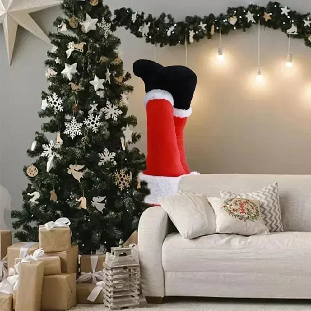 SantaLegs - Magical Plush Decoration for Christmas