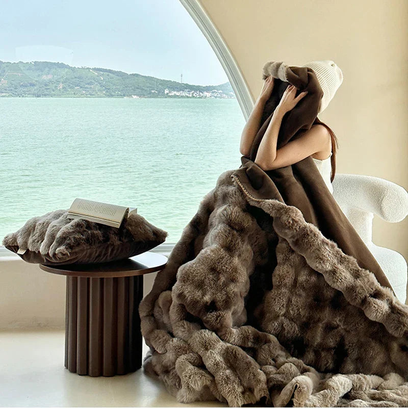 LuxeVelour – Warm Duvet Cover for Winter Comfort