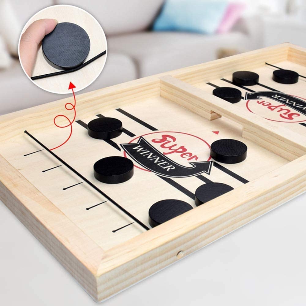WoodStrike - Wooden Table Hockey Game for Families