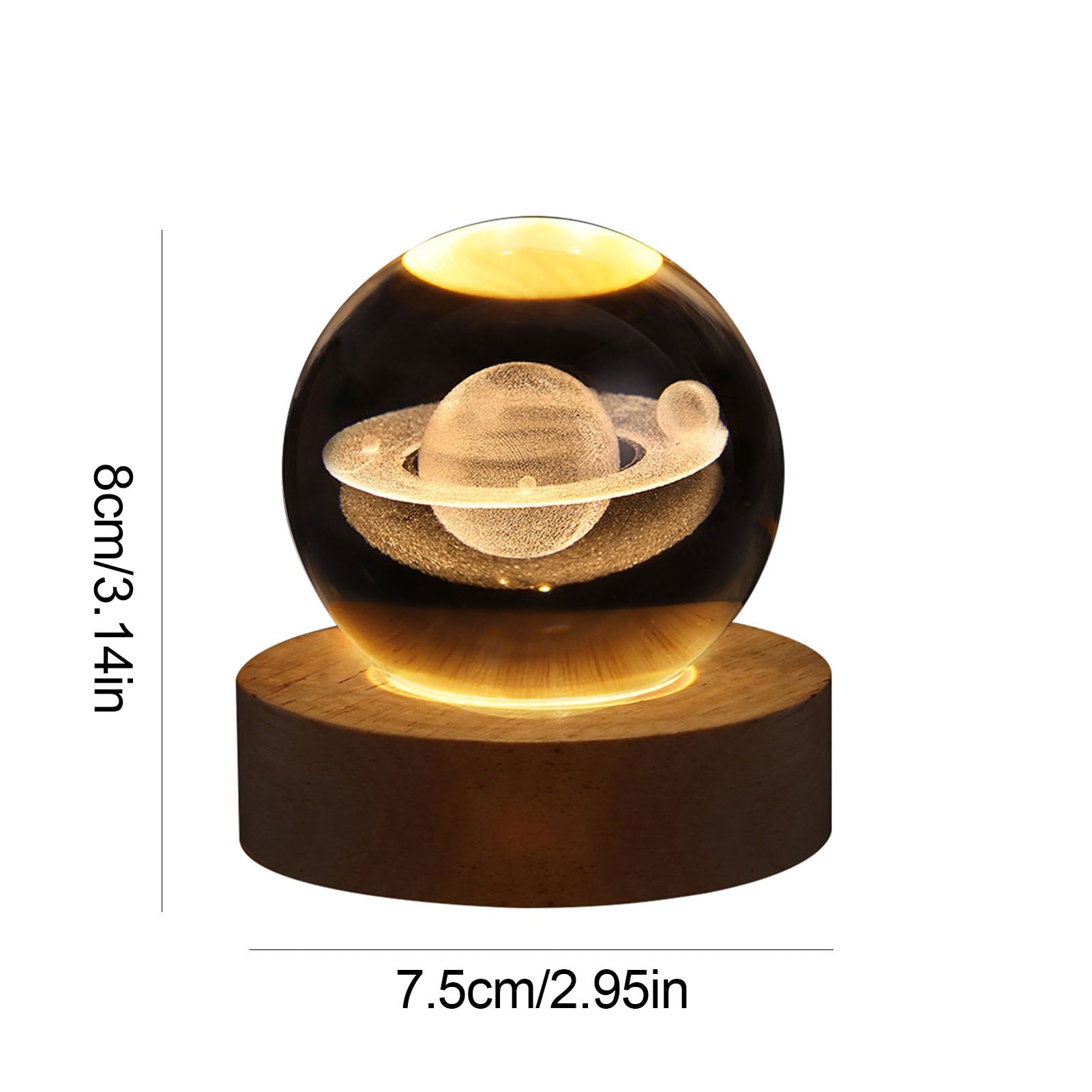 Crystal Light Ball – Captivating Glass Ceramic Atmosphere Lamp for the Home