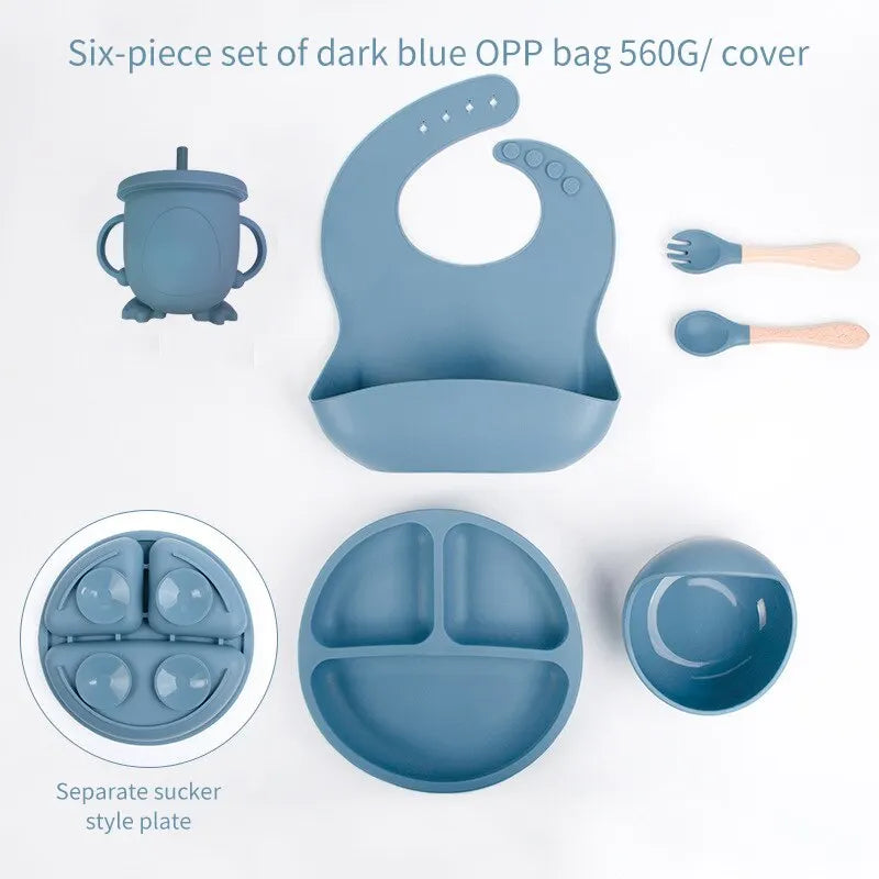 SiliconeBaby Set – Complete 6-piece Baby Food Set