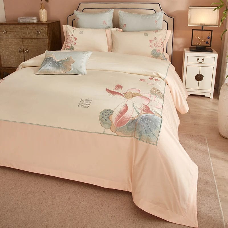 LotusPink – Luxurious Egyptian Cotton Bedding Set