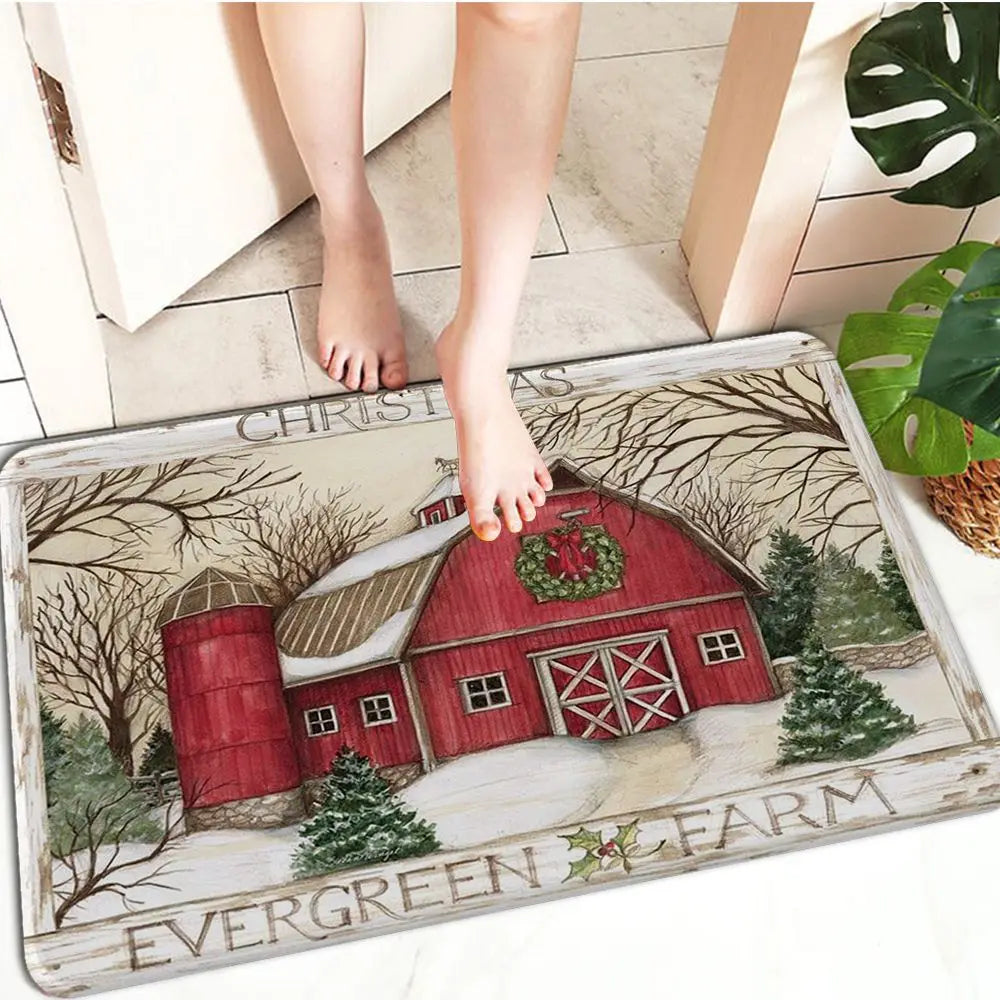 FestiveWelcome – Luxurious Christmas Mat for your Doorstep