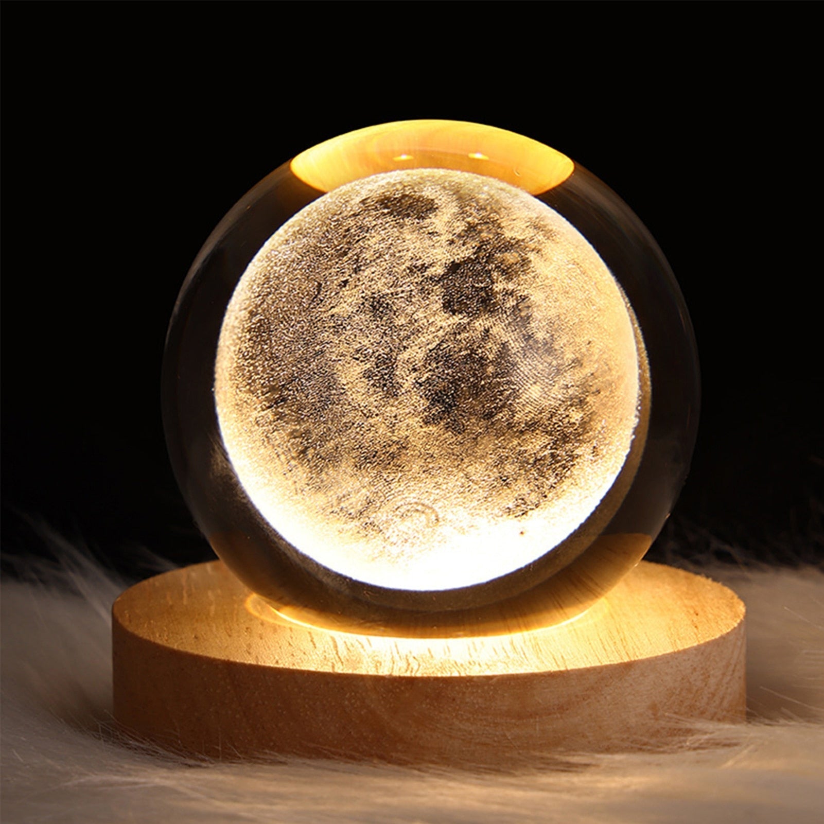 Crystal Light Ball – Captivating Glass Ceramic Atmosphere Lamp for the Home