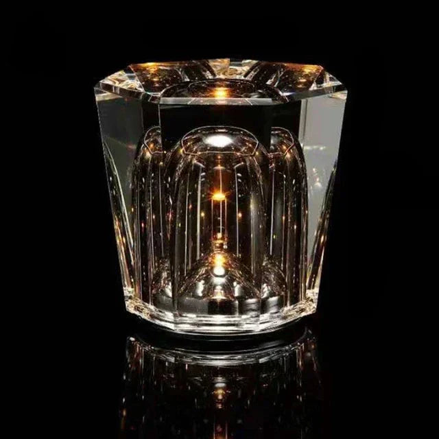 ChicGlow - Luxurious Crystal and Iron Pendant Lamp for Restaurants