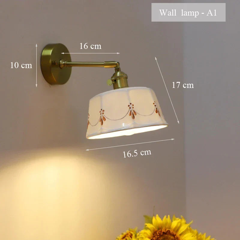 ZenGlow Lamp - Retro Japanese Wall Lamp with Switch