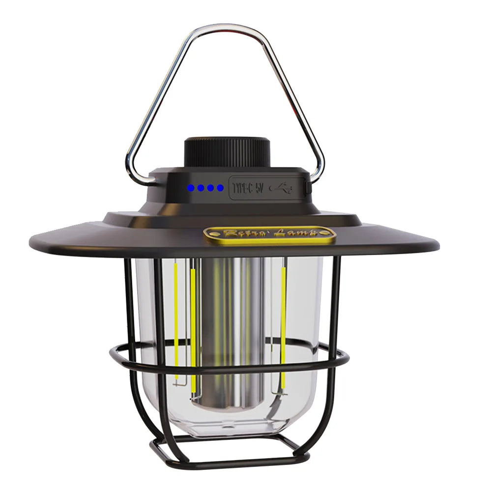 RetroLuxe - Vintage Outdoor Lamp for Adventurous Moments