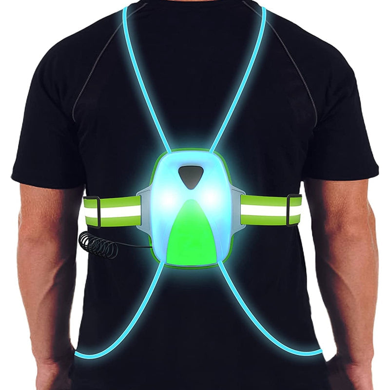 ReflectGlow - Illuminated running safety vest for outdoor use