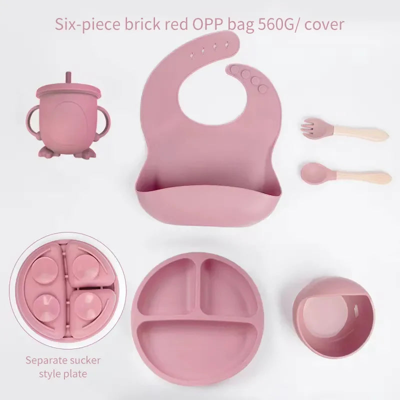 SiliconeBaby Set – Complete 6-piece Baby Food Set