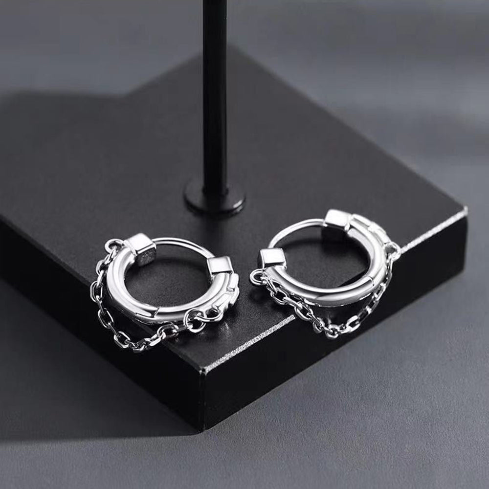 ChainHoops Earrings - Trendy Elegant Hoop Earrings