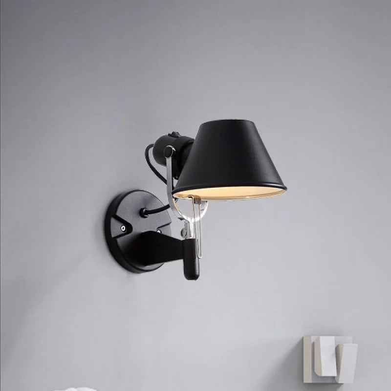 RockFleur - Adjustable Industrial Wall Lamp for Bedroom