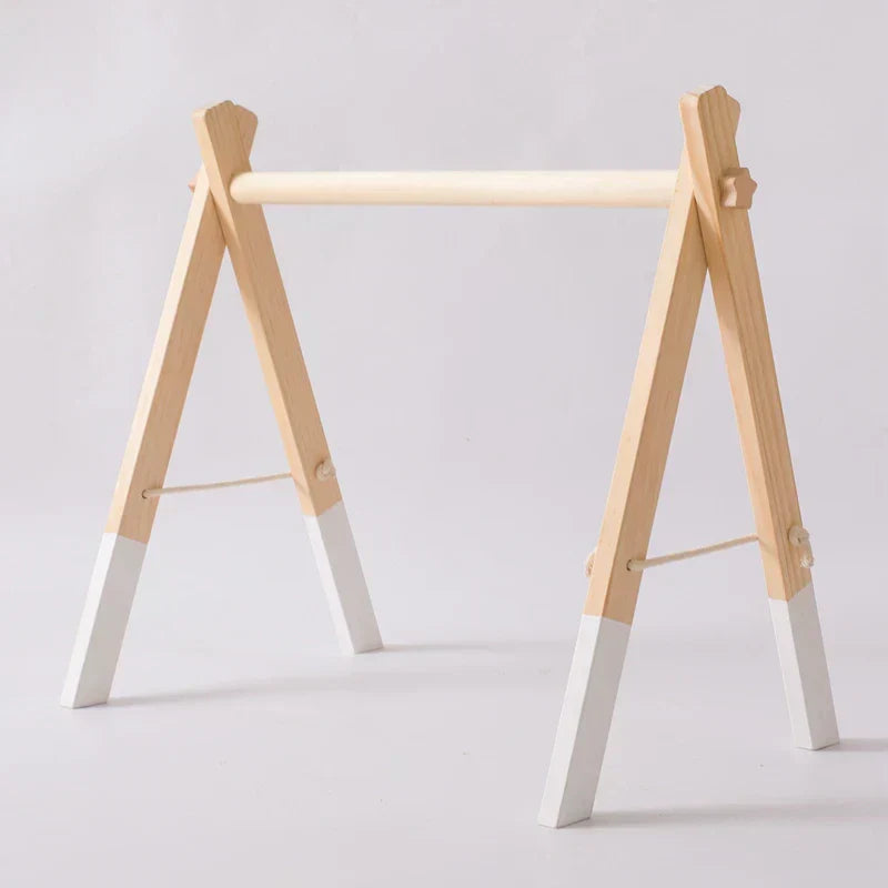 Montessori Rattle Frame - Wooden Toy with Toys