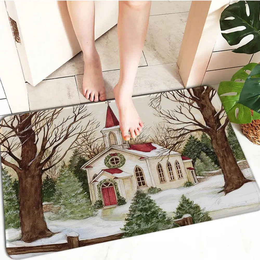 FestiveWelcome – Luxurious Christmas Mat for your Doorstep