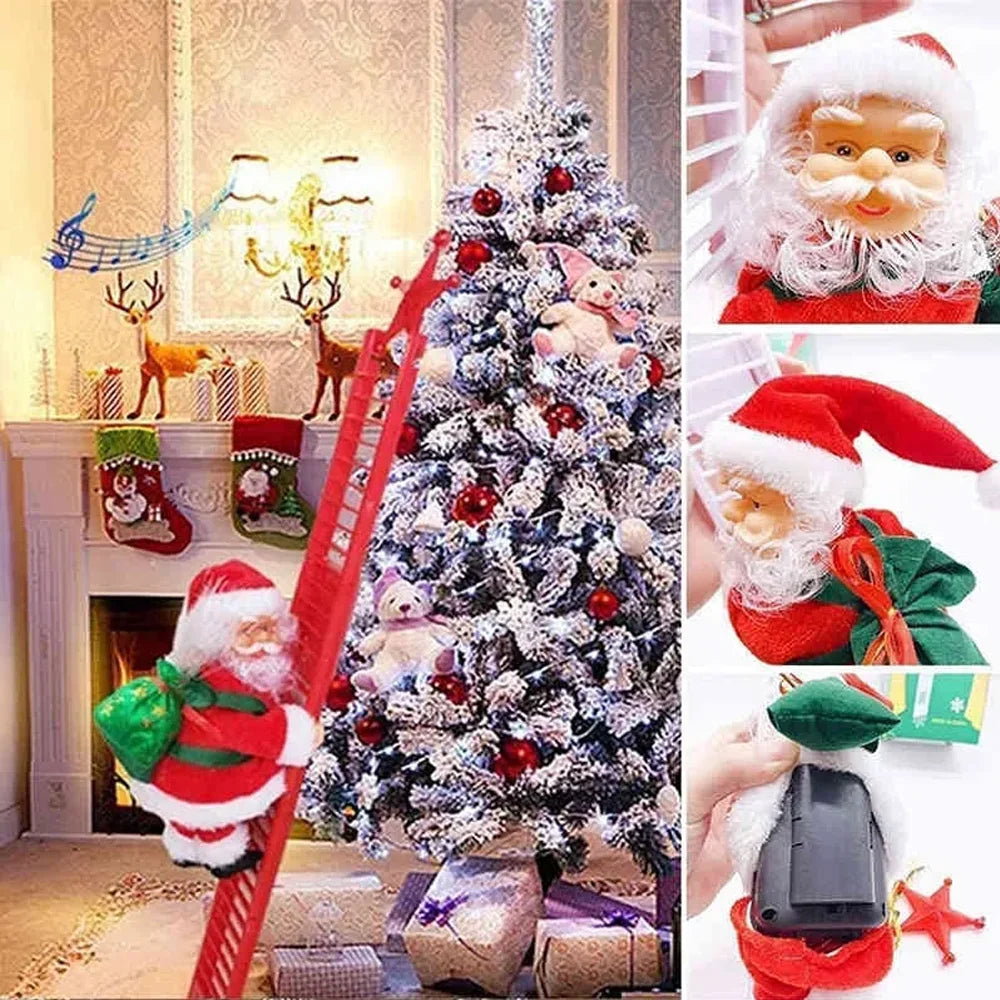Climbing Santa Claus - Magical Musical Climbing Santa Claus Decoration