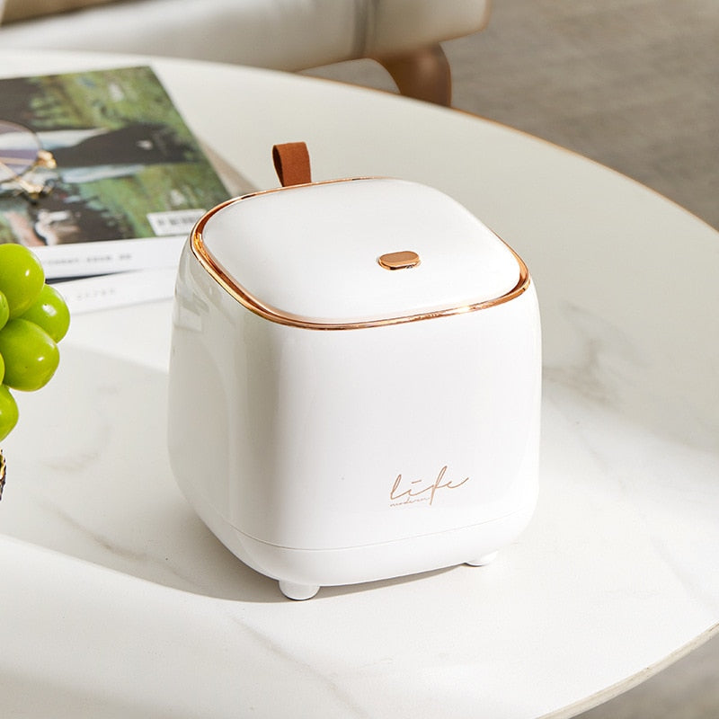 LuxeBin - Elegant Tabletop Waste Bin for Your Space