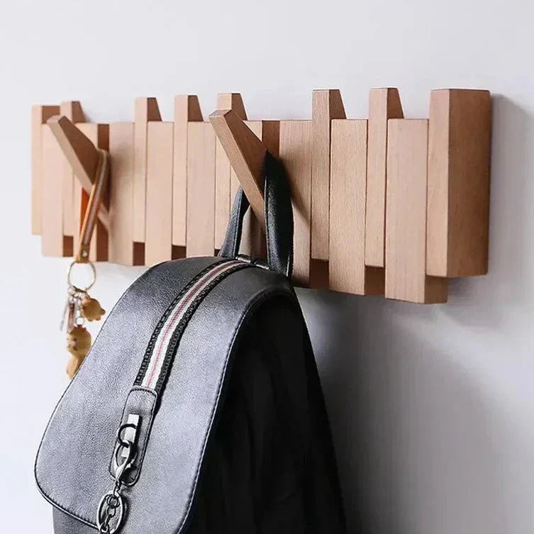 HarmonyHook - Stylish Adjustable Wooden Shelf