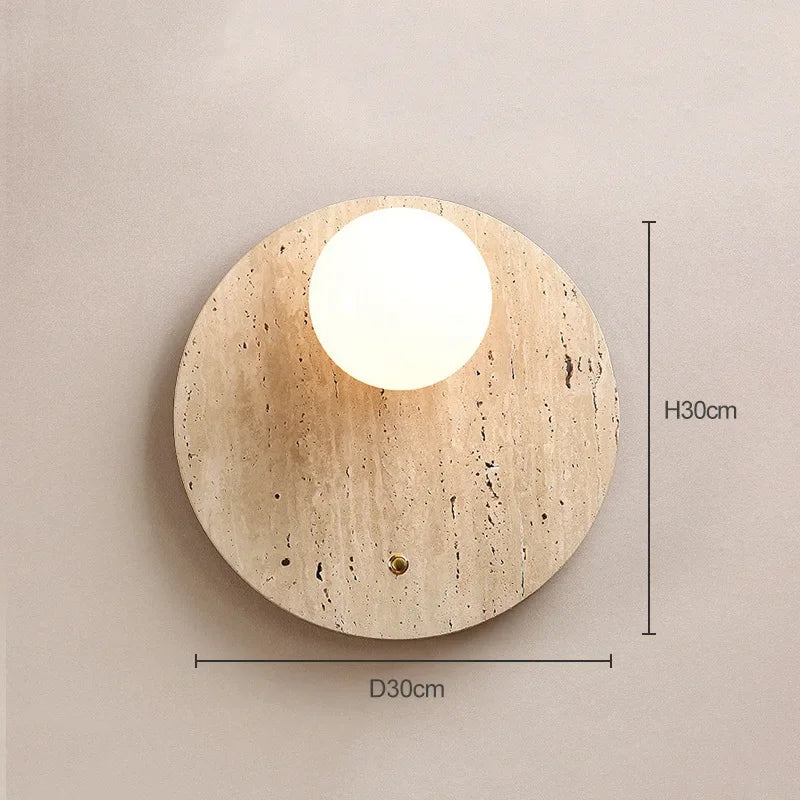 ZenGlow Vägglampa - Wabi-Sabi Minimalism för Din Vägg