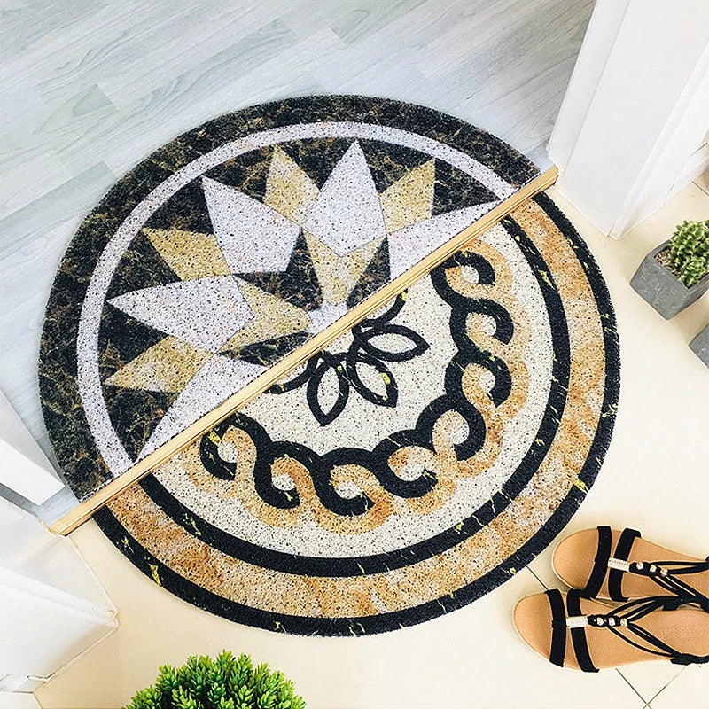 FloraMat - Elegant Half Round Doormat for Your Home