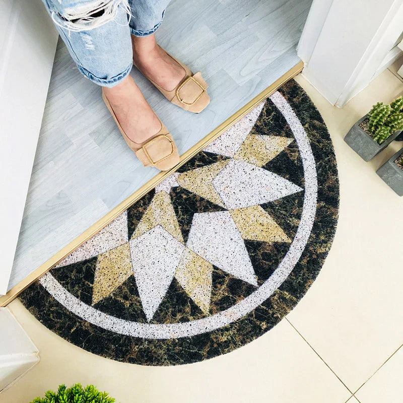 FloraMat - Elegant Half Round Doormat for Your Home