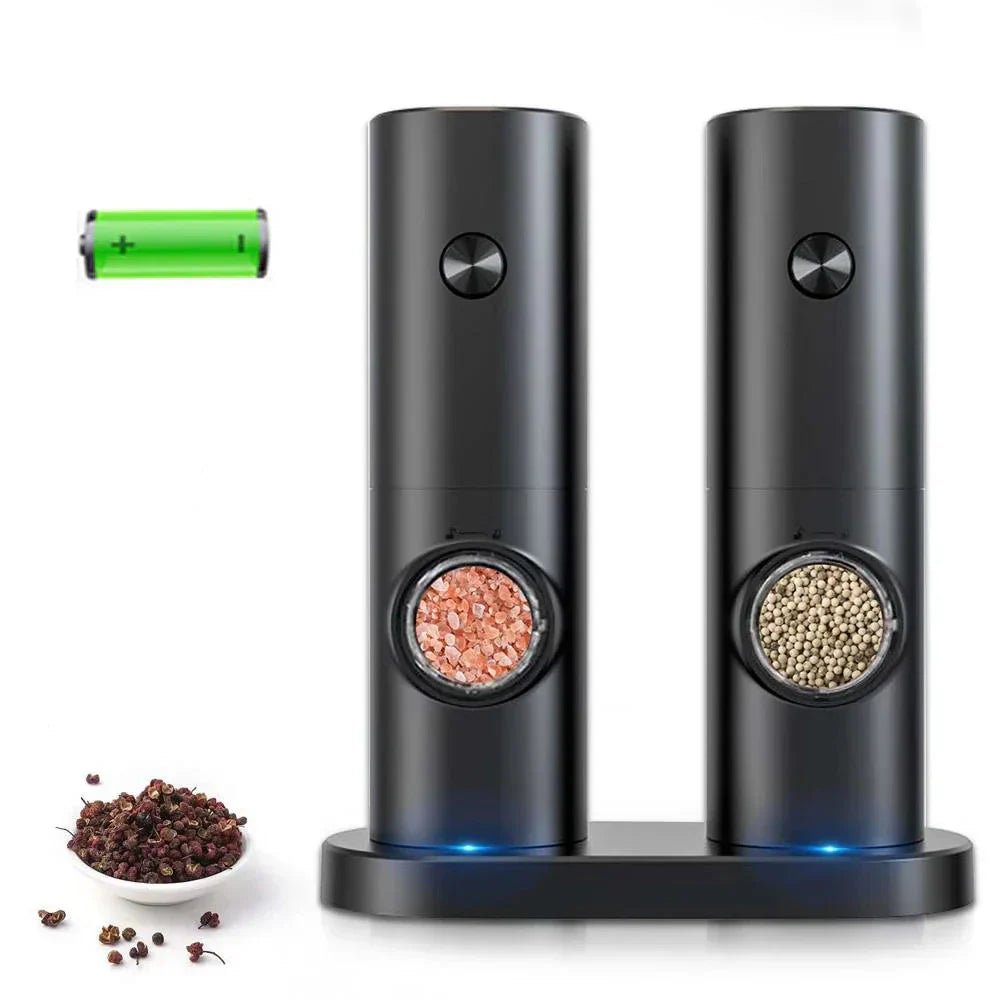 GrindPro - Modern Electric Pepper and Salt Mill with LED