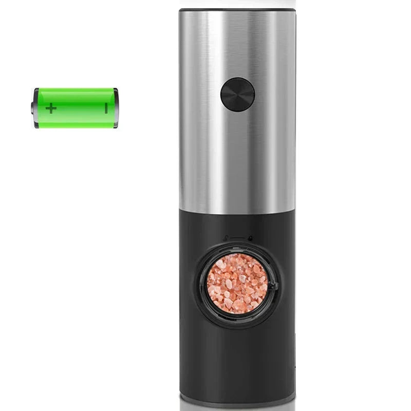 GrindPro - Modern Electric Pepper and Salt Mill with LED