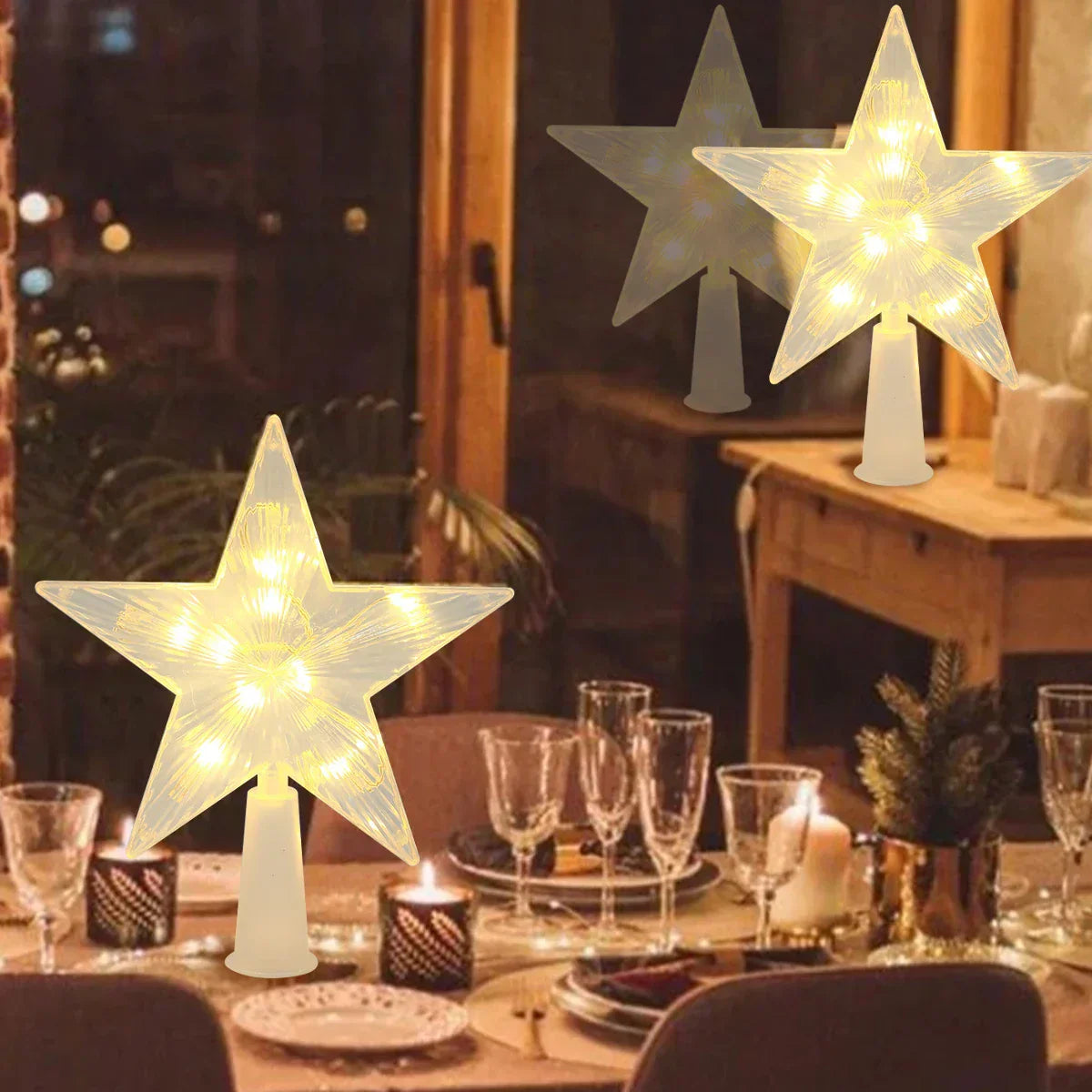 Starlight - Magical LED star for Christmas tree decoration