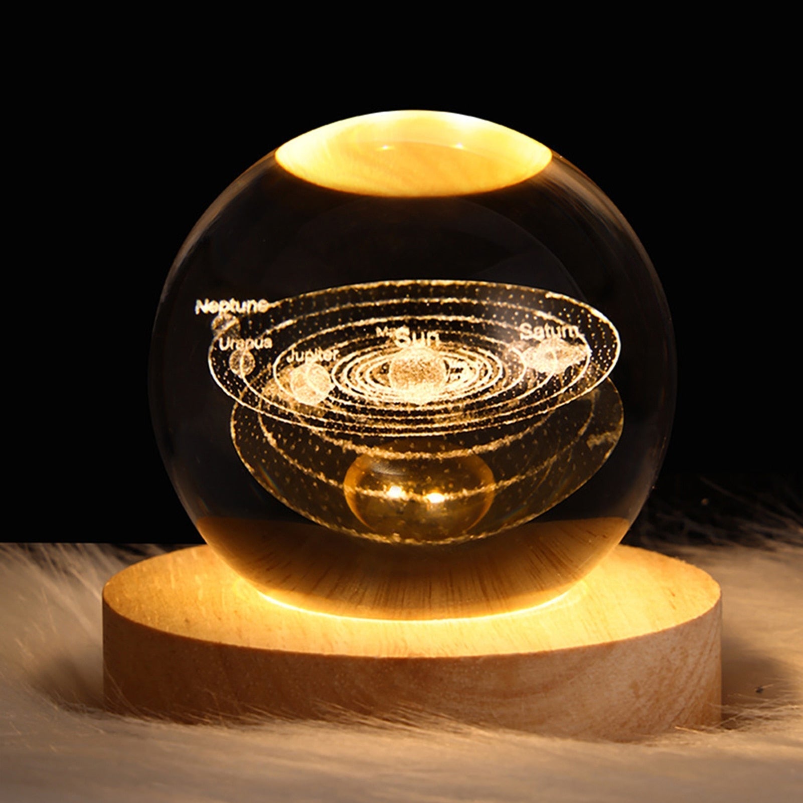 Crystal Light Ball – Captivating Glass Ceramic Atmosphere Lamp for the Home