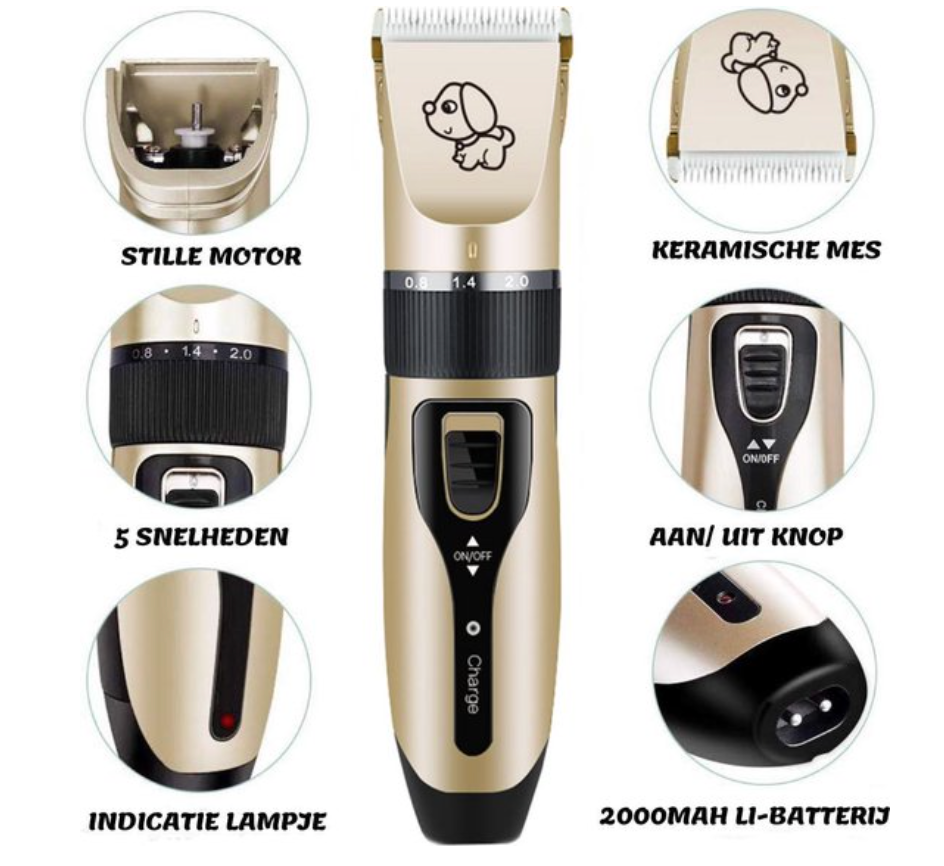 Pett Groomer - Professional Dog Trimmer + Brush