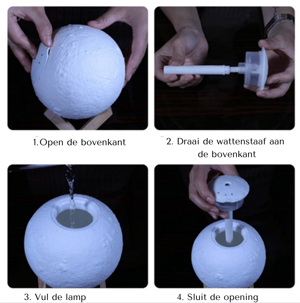 MoonBreeze Air Purifier - Moon Lamp and Humidifier