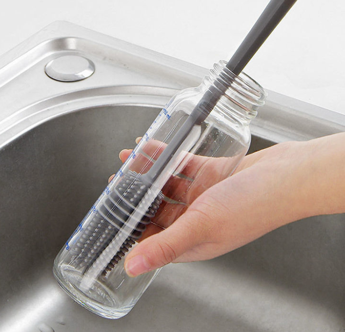 BrushMaster – Silicone Dish Brush for Bottles and Glasses