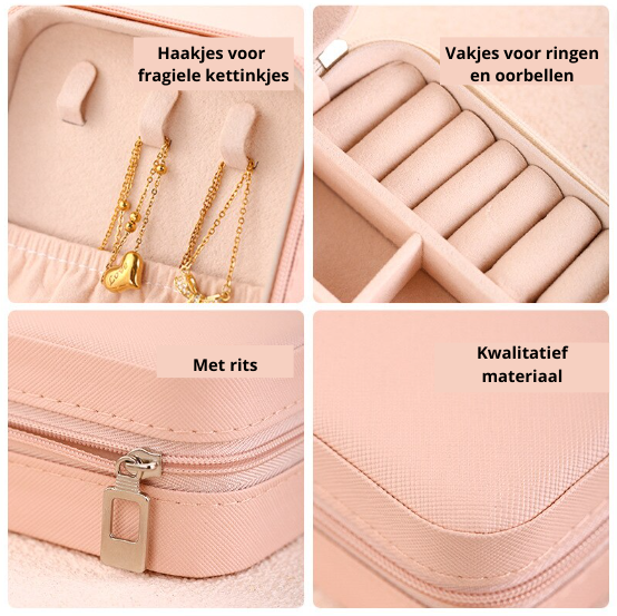 JewelryVault - Luxury Portable Jewelry Box Organizer