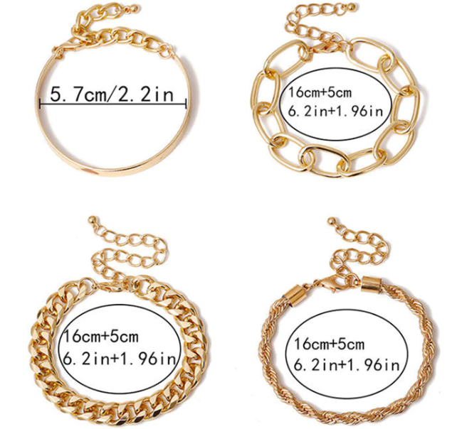 Captivating Arm Candy | Amazing 4 Piece Bracelet Set