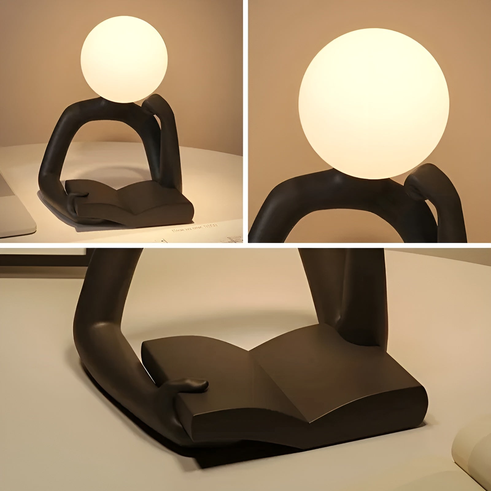 LuxLume Refined Designer Table Lamp – Modern Art with Atmospheric Lighting