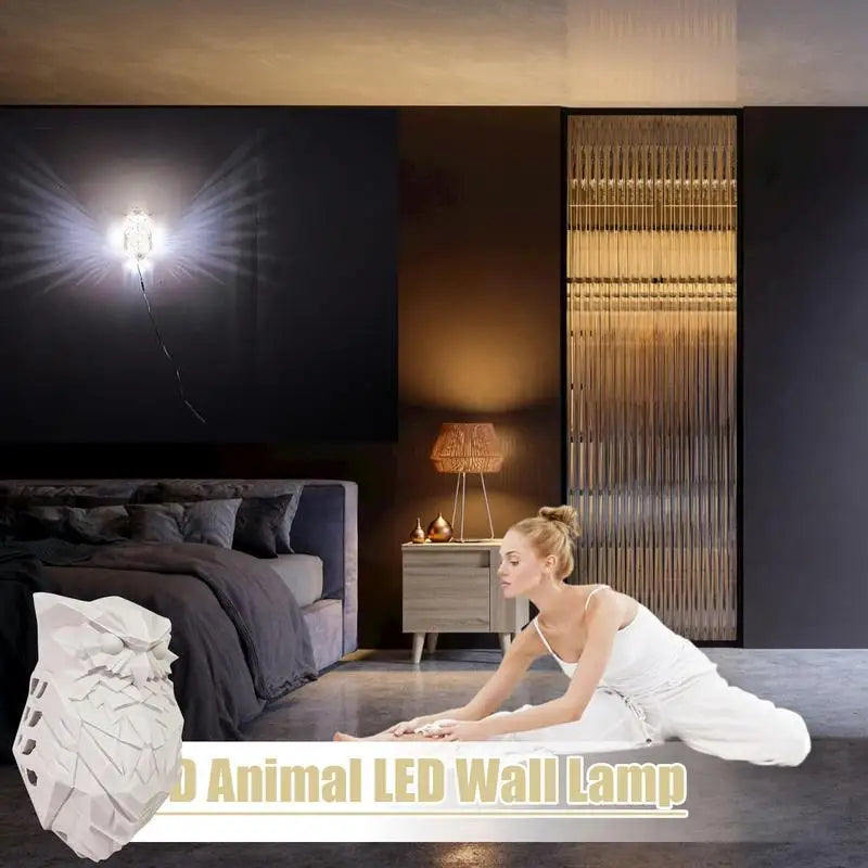 Owl Light - 3D Owl Wall Lamp for Bedroom