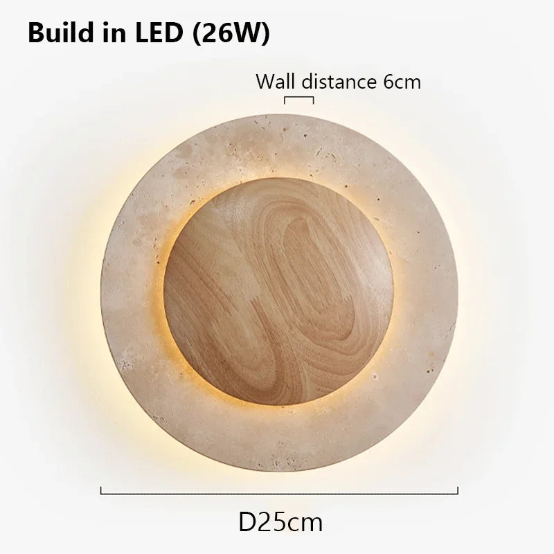 ZenGlow Vägglampa - Wabi-Sabi Minimalism för Din Vägg