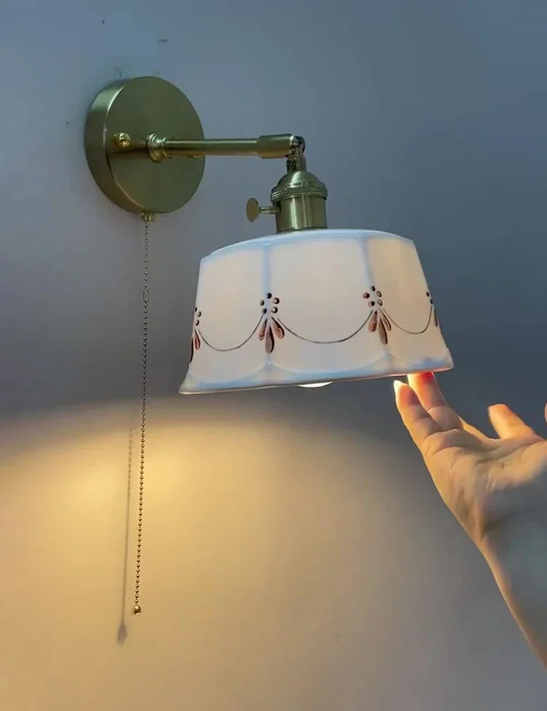 ZenGlow Lamp - Retro Japanese Wall Lamp with Switch
