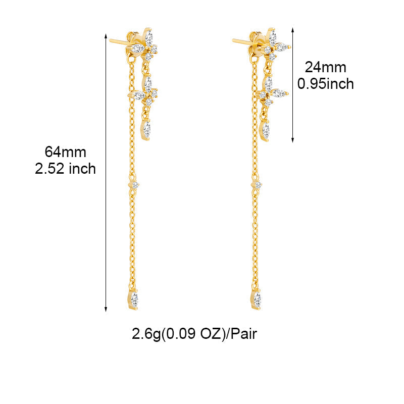 Elodie Dangle Earrings – Timeless & Elegant Accessory