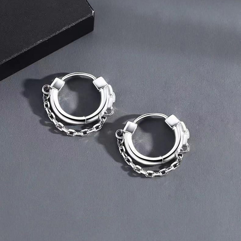 ChainHoops Earrings - Trendy Elegant Hoop Earrings