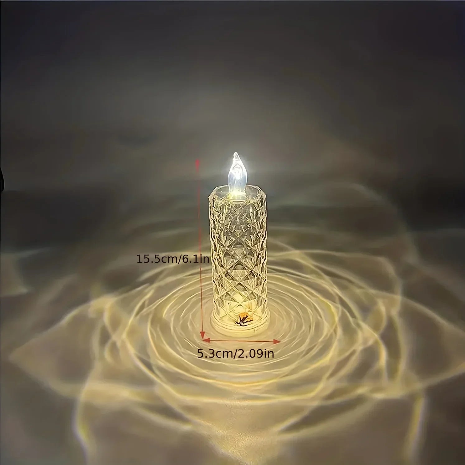 Enchanting Glow Light Table Lamp - Flameless LED Mood Lights