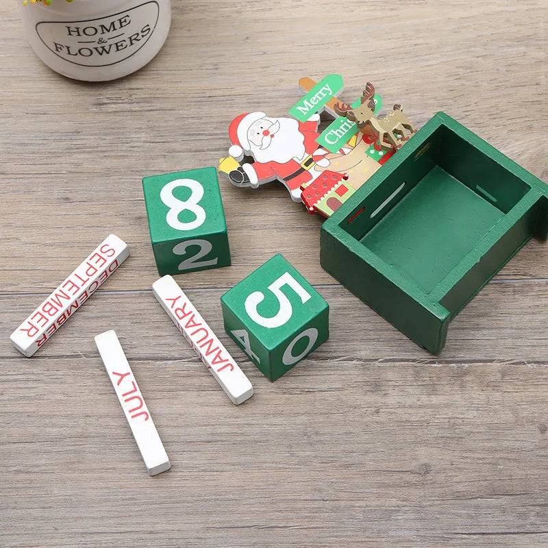 Joyful Countdown Tree - Playful Wooden Christmas Tree