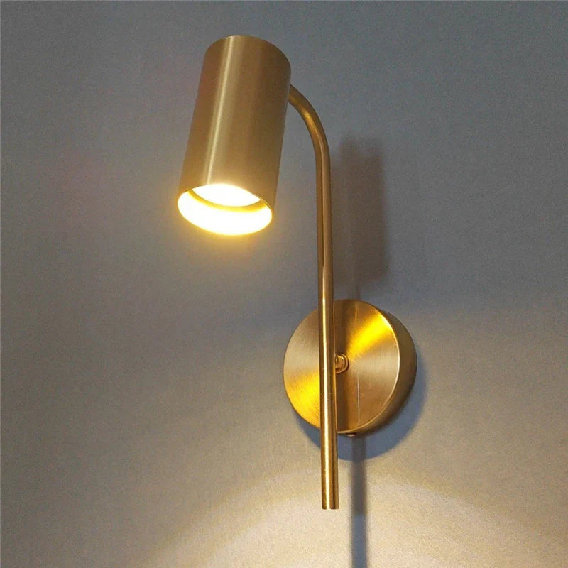 NordicLuxe - Luxurious Gold Wall Lamp for the Bedroom